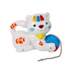 Tiger - vzdelávacia hračka so zvukom - biely
